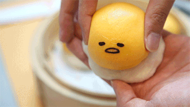 토함 빵 노란색 우웩 구데타마빵 구데타마 표정