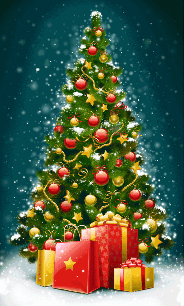 크리스마스 시즌 움짤 Christmas 겨울 트리 tree