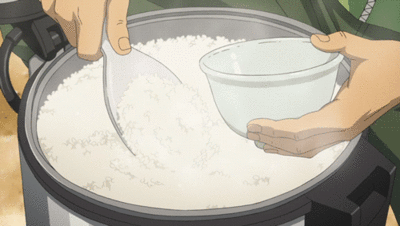 쌀 쌀밥 밥푸는 장면 밥솥 그릇 저녁 한끼 쌀알 밥한끼 밥