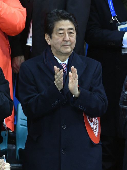 아베 총리 일본 박수 대통령