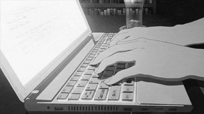 노트북 키보드 치는 손가락 컴퓨터 디지털