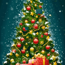 크리스마스 시즌 움짤 Christmas 겨울 트리 tree