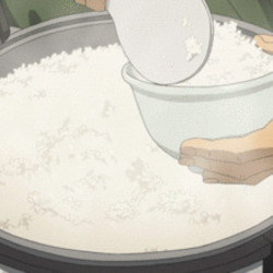 쌀 쌀밥 밥푸는 장면 밥솥 그릇 저녁 한끼 쌀알 밥한끼 밥