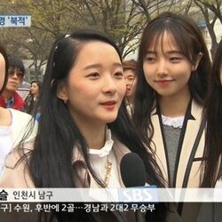인터뷰녀 박다슬 인천 SBS 쌀쌀해도 꽃구경
