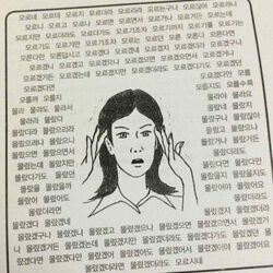 한국어 모르네 모르지 모르더라 멘붕 어려운 한국말