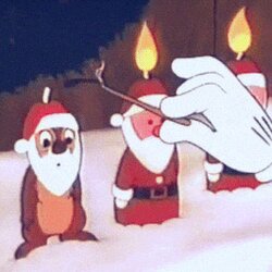 크리스마스 성냥 불 촛불 톰과 제리